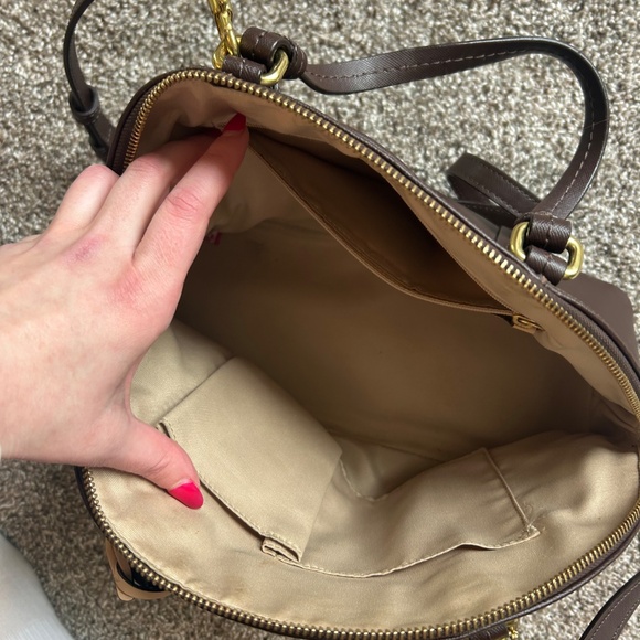 Coach Peyton Leather Dome Satchel - Picture 3 of 10